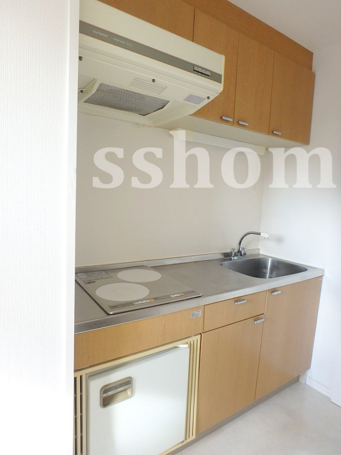 キッチン 2口IHコンロ付きキッチン♪ミニ冷蔵庫付き 写真3