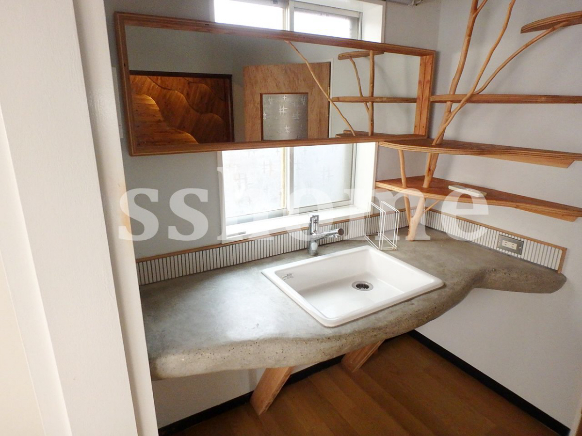 洗面所 洗面☆鏡が大きい 写真9