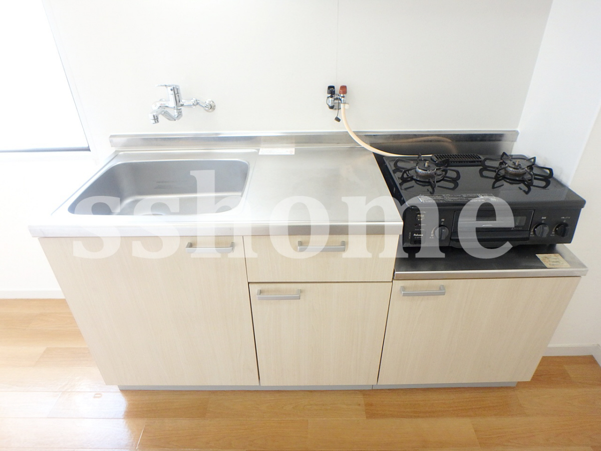 キッチン ガス2口コンロが使える 写真3